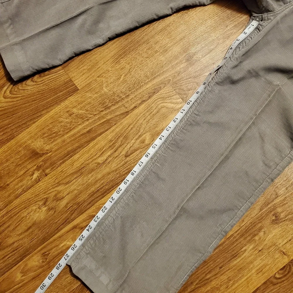Vintage 80s Gap Pioneer Pants Mens 38x30 Gray Corduroy Western Made in USA